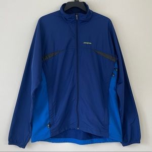 Patagonia Windbreaker Jacket Blue Lightweight Shell Men’s Size Medium